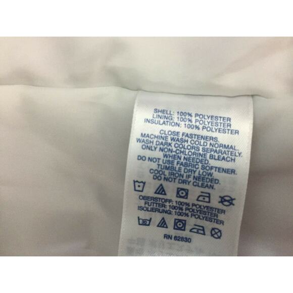 (JL) Y2K Lands' End Girls Jacket Size L (14) Winter Hooded Zip Lined Waterproof - Picture 8 of 9